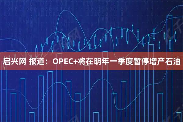 启兴网 报道：OPEC+将在明年一季度暂停增产石油